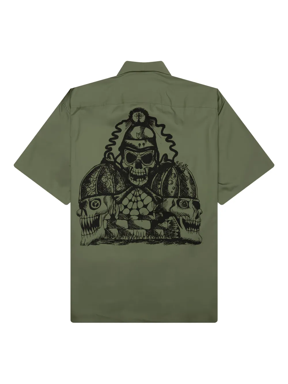 Neighborhood x Babylon BD overhemd met borstzak en grafische print - Groen