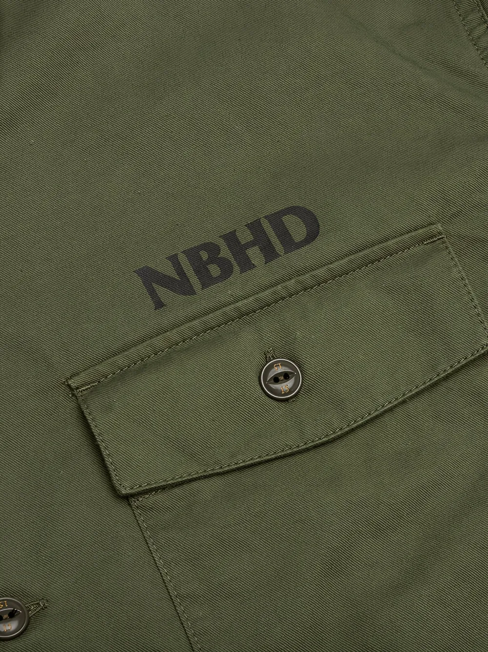 Neighborhood Logo-print Shirt In Green
