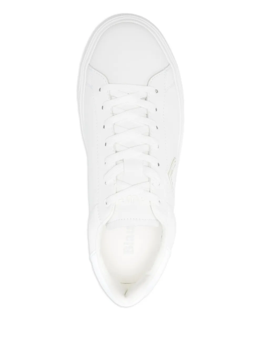 Blauer Buck07 Lea leren sneakers Wit
