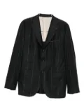 Eleventy pinstripe wool-blend suit - Black