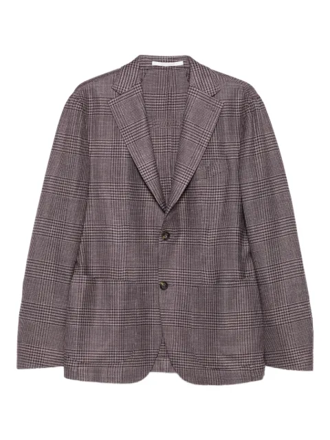 Eleventy blazer con botones y cuadros estampados