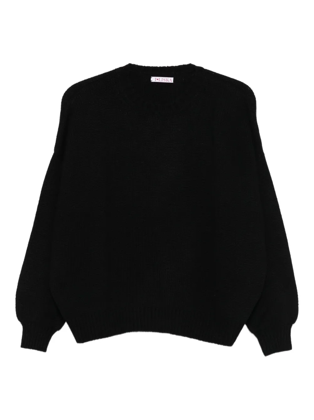 Liska Sandra balloon-sleeve sweater | Black | Image 1