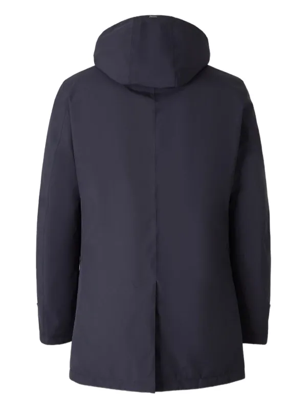 HERNO フーデッドコート ブルーグレー　46 Herno フーデッド コート | ブルー | FARFETCH JP