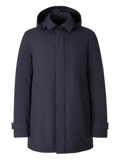 Herno drawstring-hood coat