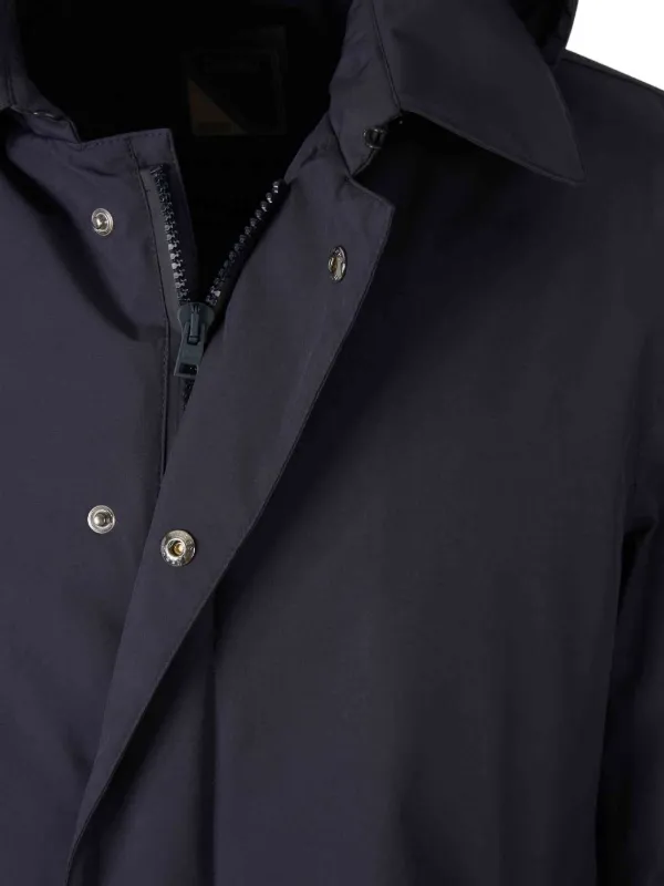 Herno フーデッド コート | ブルー | FARFETCH JP