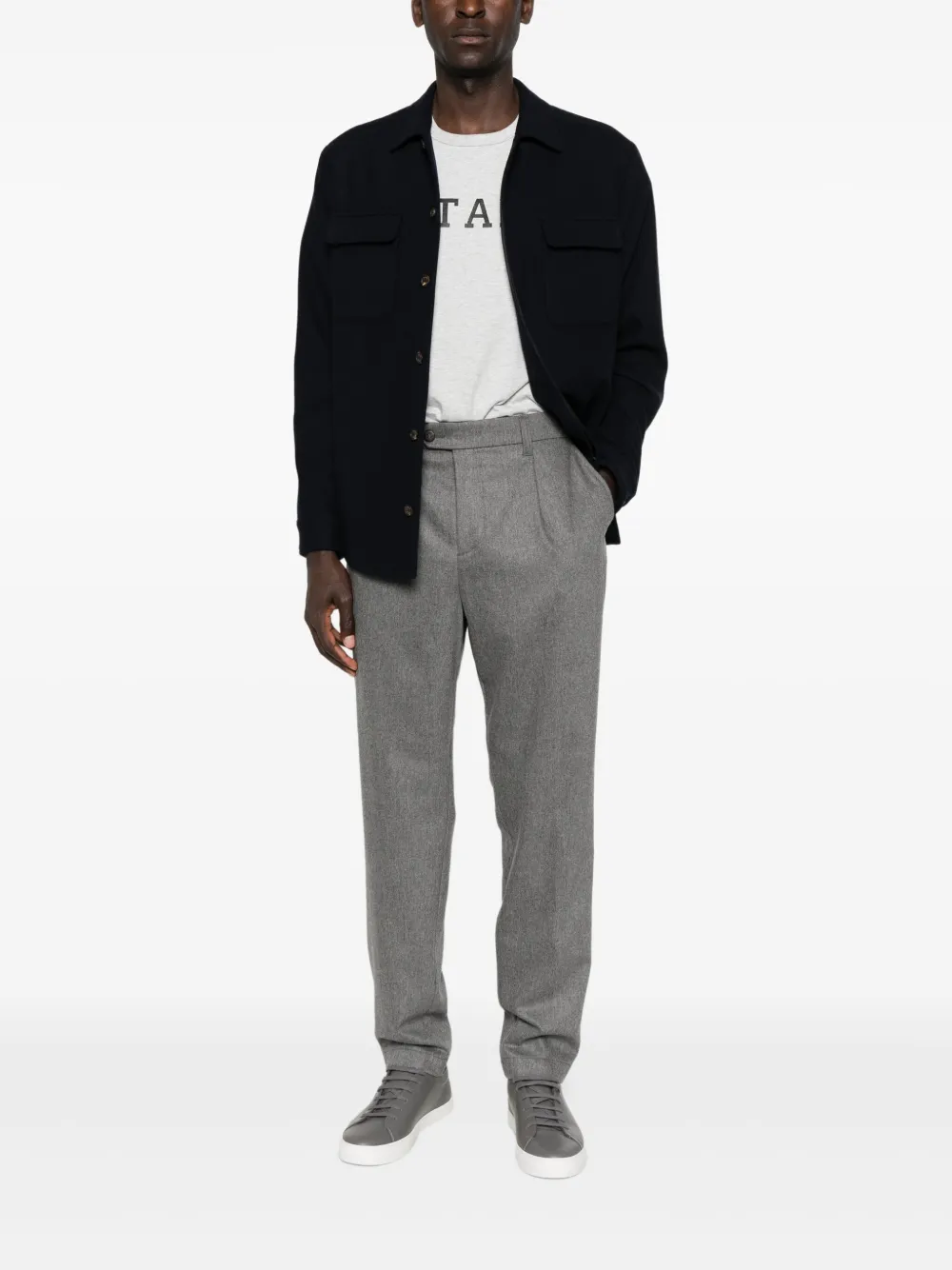 Eleventy flap-pocket wool jacket | Shirt Jackets | Image 2