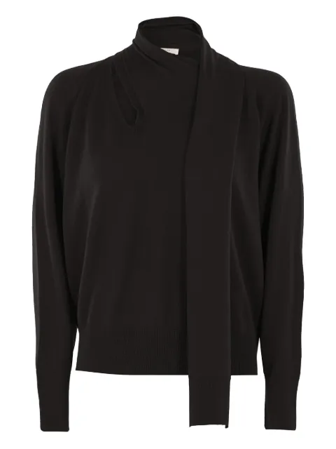 Zanone neck-tie sweater