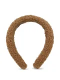 Moschino Kids flecee headband - Brown