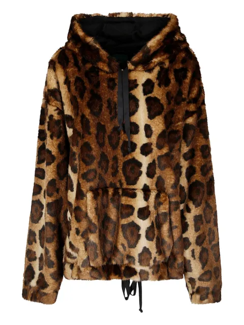 Jejia leopard-print hoodie