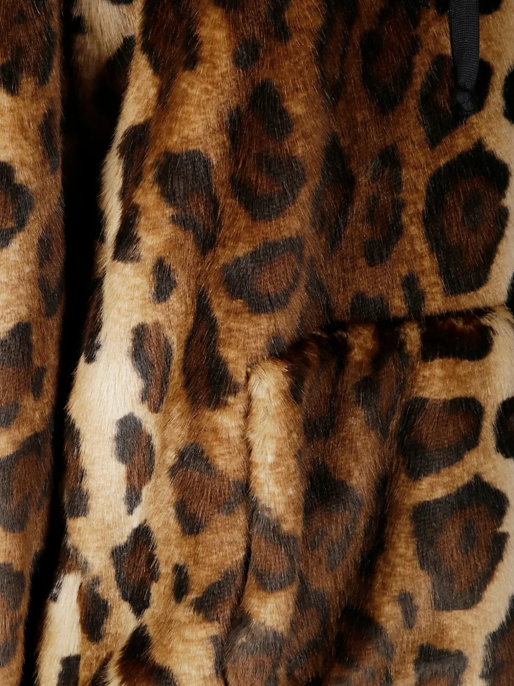 Jejia Oversized Leopard Print Synthetic Fur Hoodie In Animal Print