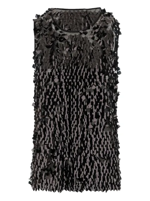 Niccolò Pasqualetti sequin-embellished sleeveless top
