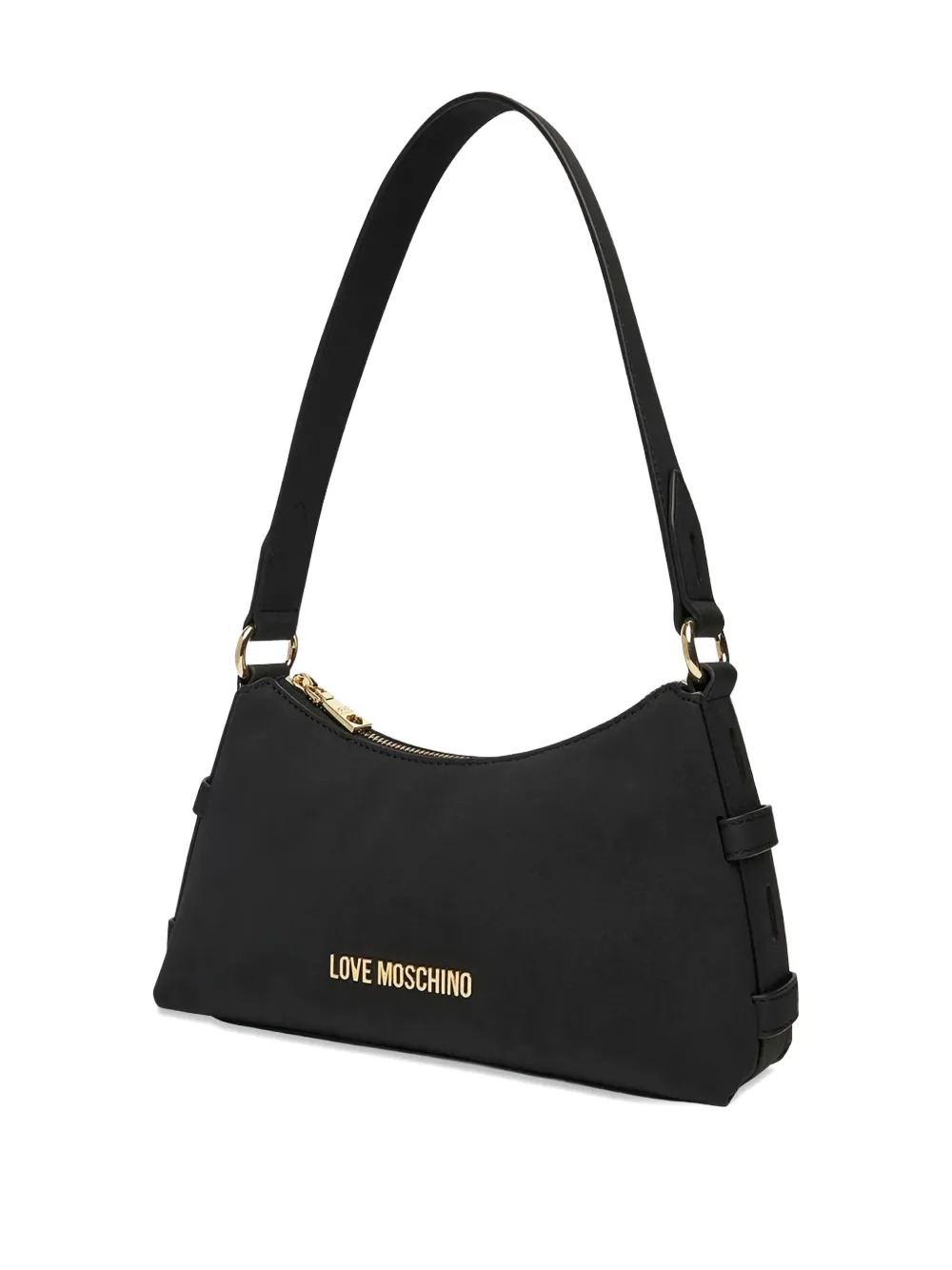 Love Moschino Schoudertas met logo Zwart