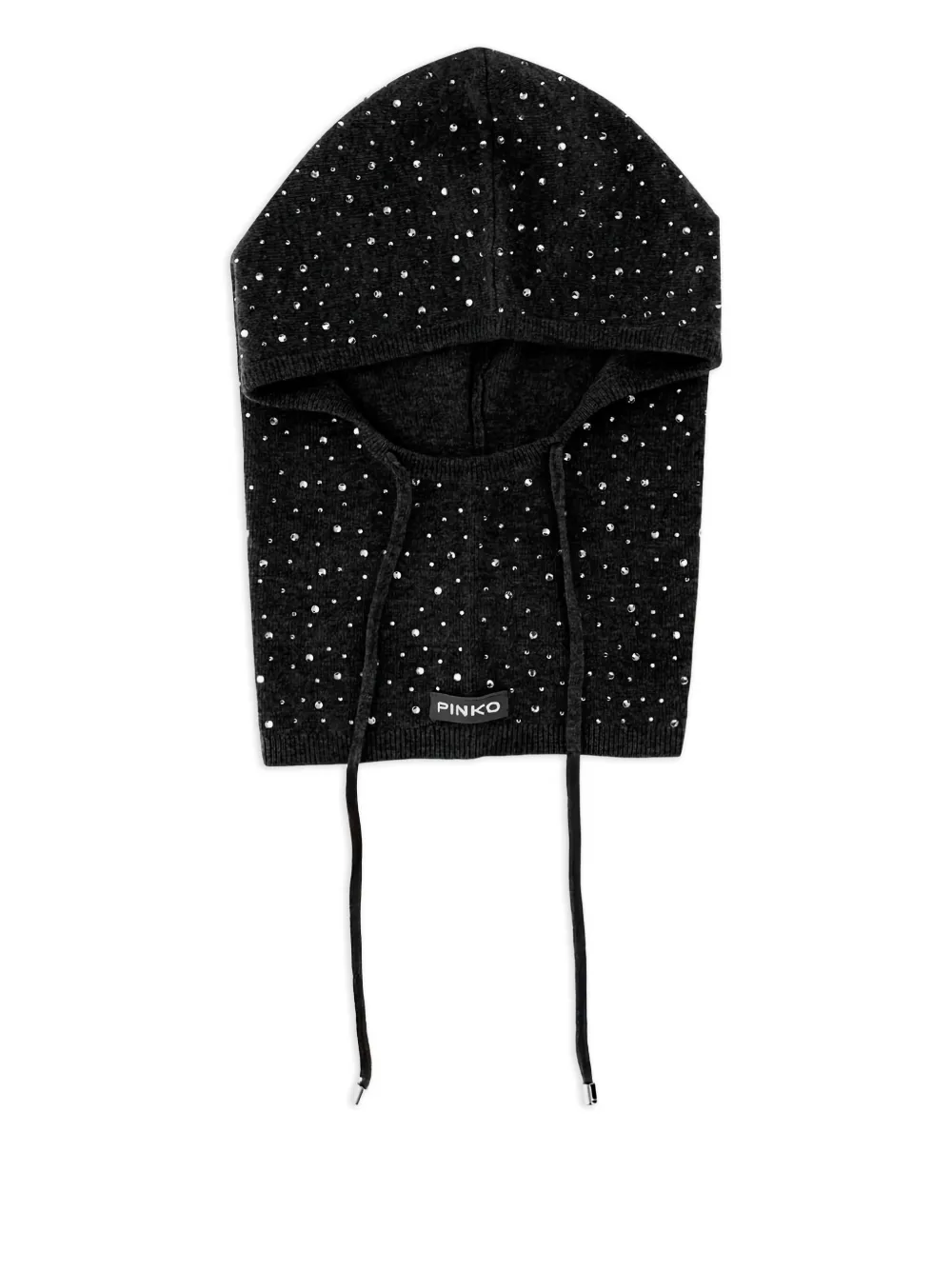 PINKO crystal-embellished wool balaclava | Black | Image 1