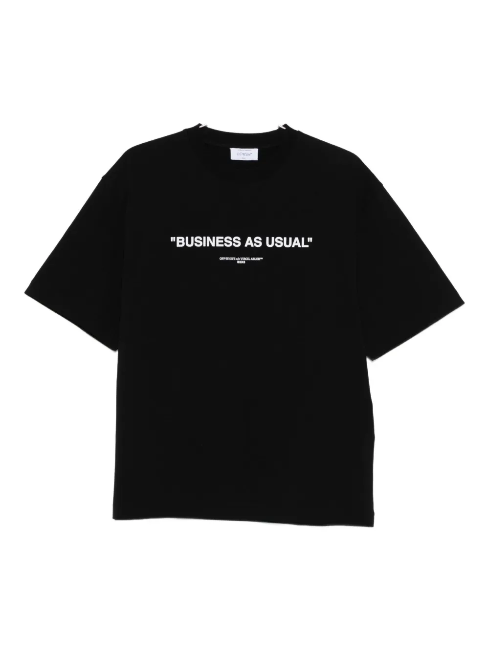 Off-White slogan-print T-shirt | Black | Image 1