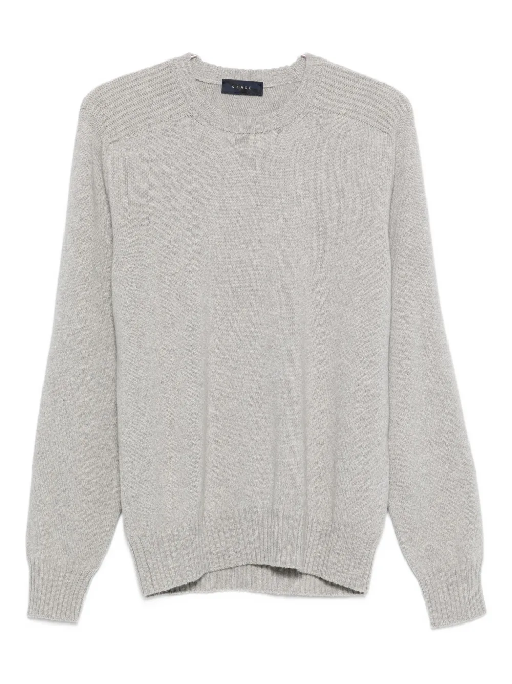 Sease Ribbed-panel Sweater In Gray
