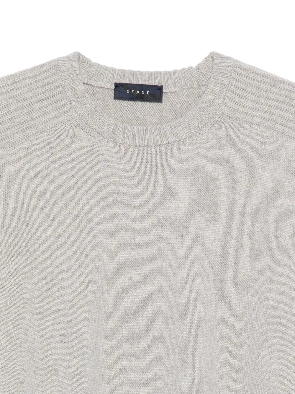 Ribbed-Panel Sweater