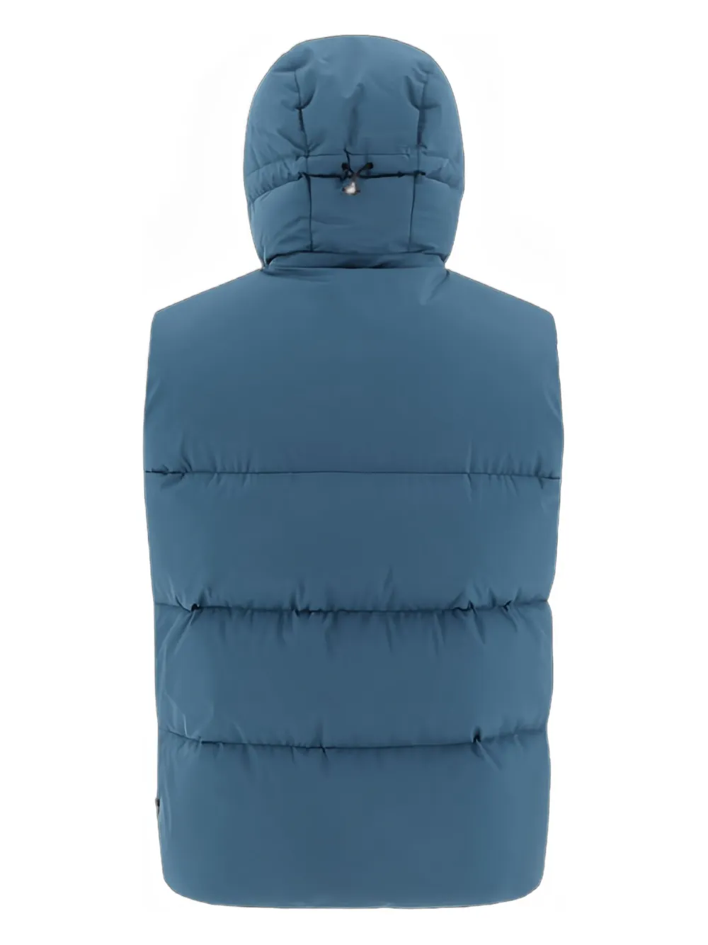 Herno Gilet met capuchon en rits Blauw