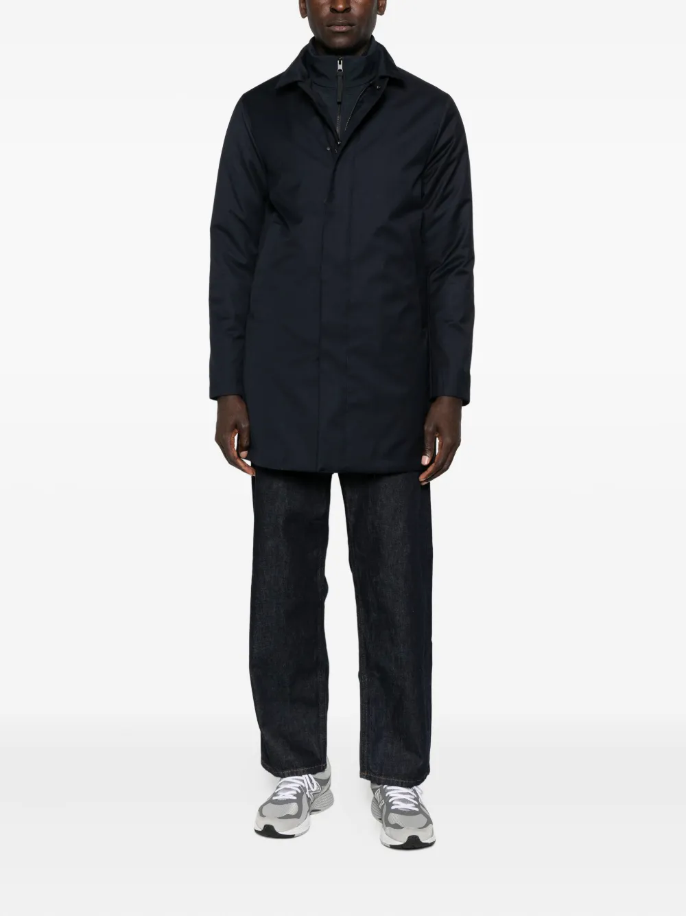 People Of Shibuya zip-front patch-pocket coat | Trench Coats  | Image 2