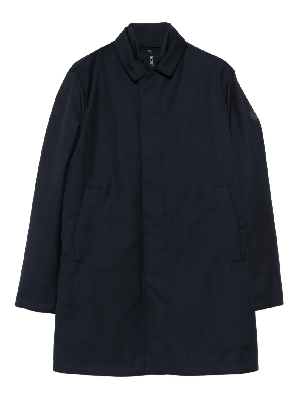 People Of Shibuya zip-front patch-pocket coat | Blue | Image 1