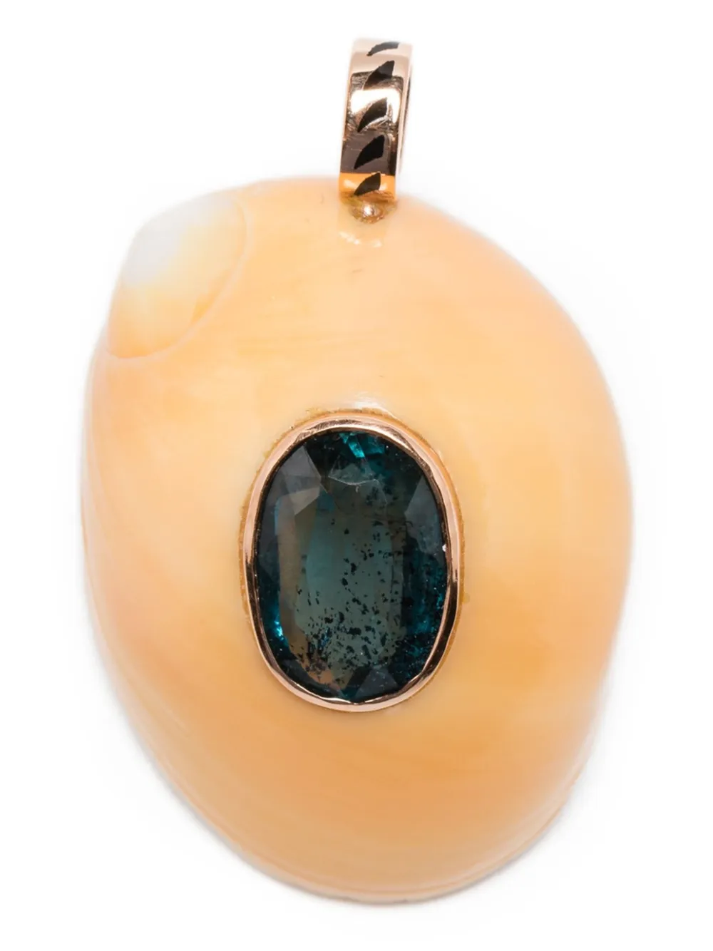 Dezso Pendente Narita in oro rosa 18 carati con cianite