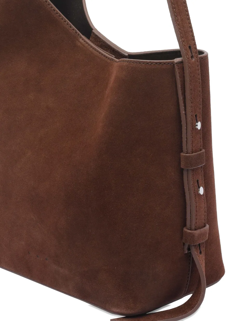 Aesther Ekme Demi-lune Suede Shoulder Bag In Brown