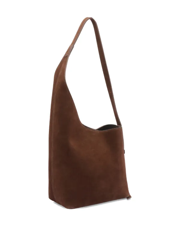 Aesther Ekme デミルーン スエードショルダーバッグ | ブラウン
