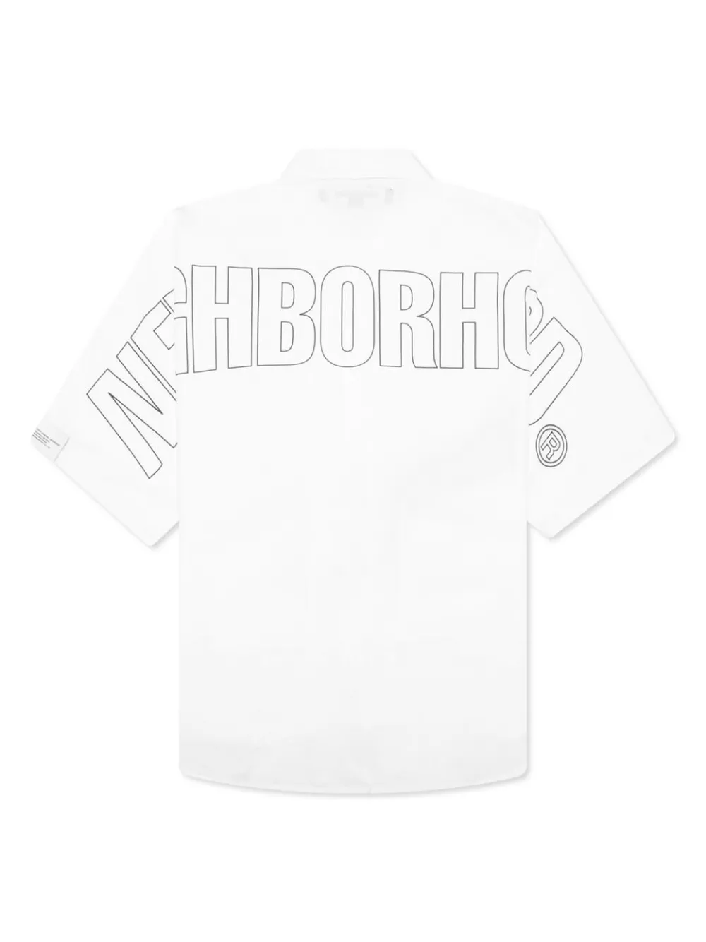 Neighborhood Overhemd met logoprint - Wit
