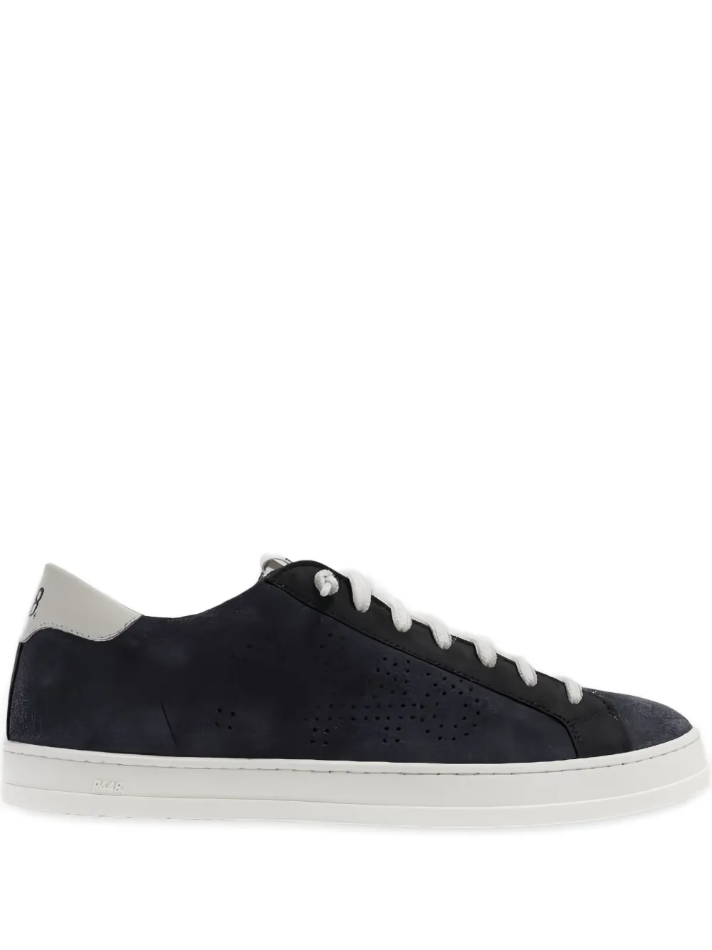 P448 John Perforated Suede Sneakers In Blue