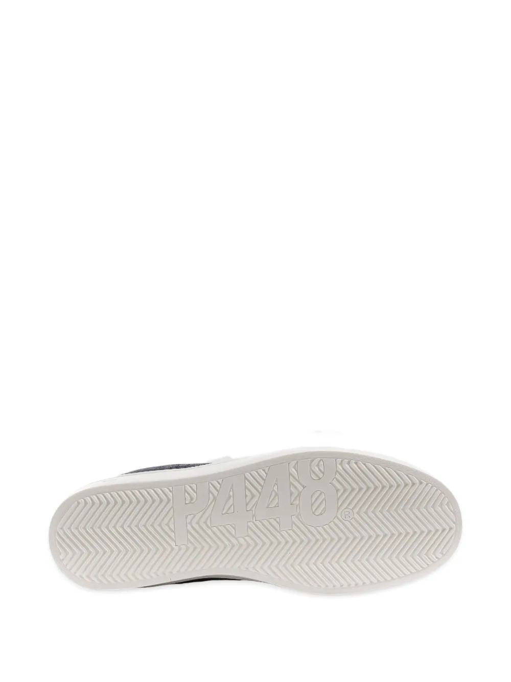 P448 John Perforated Suede Sneakers In Blue