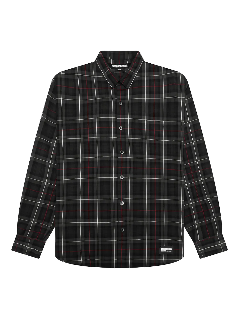 Neighborhood tartan check shirt | Black | Image 1