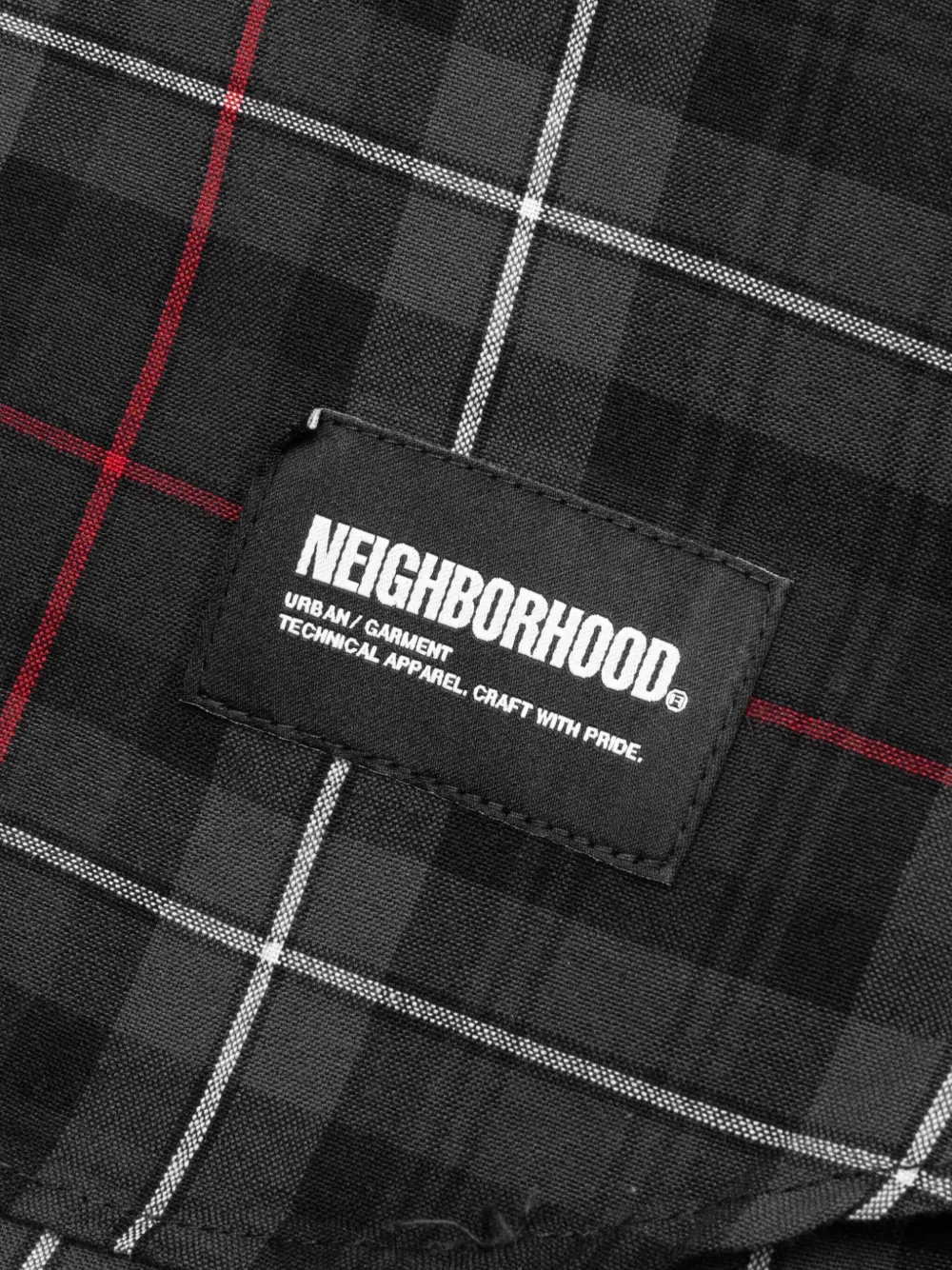 Neighborhood Overhemd met tartan ruit Zwart