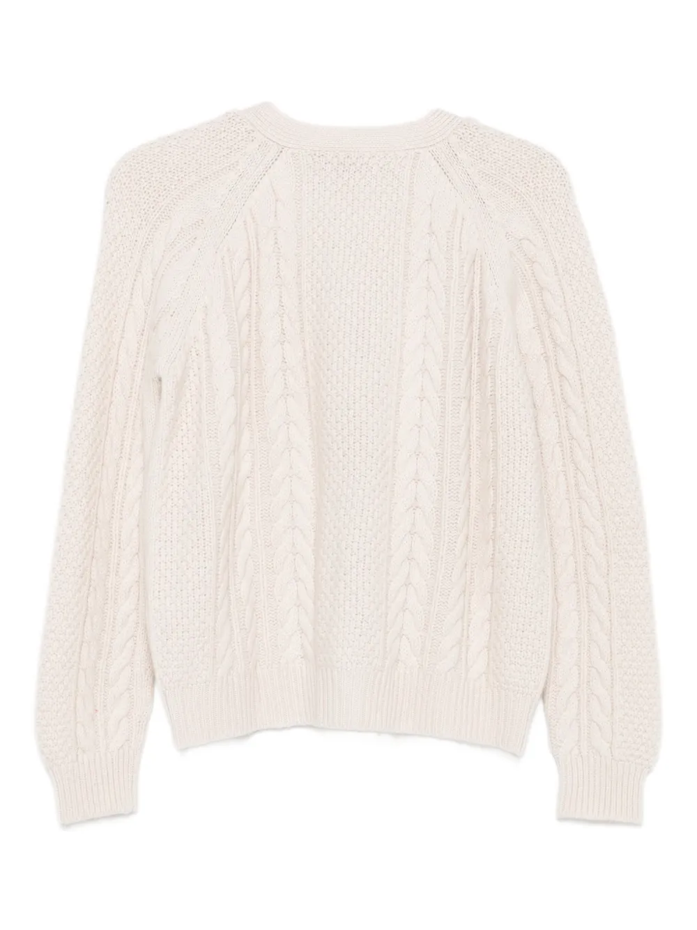 Liska Cardigan Mit Zopfmuster In Neutral