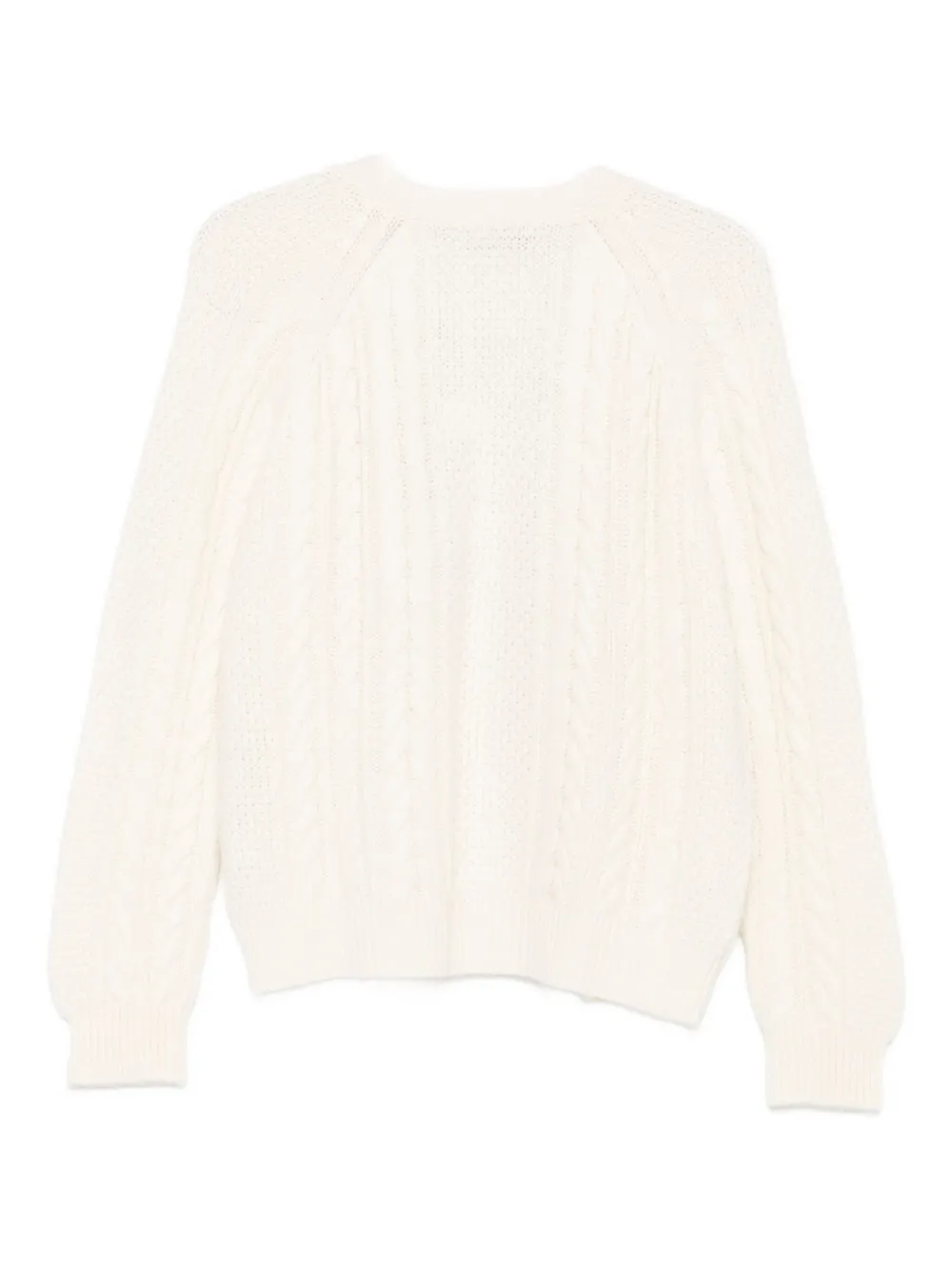 Liska Cardigan Mit Zopfmuster In Neutral