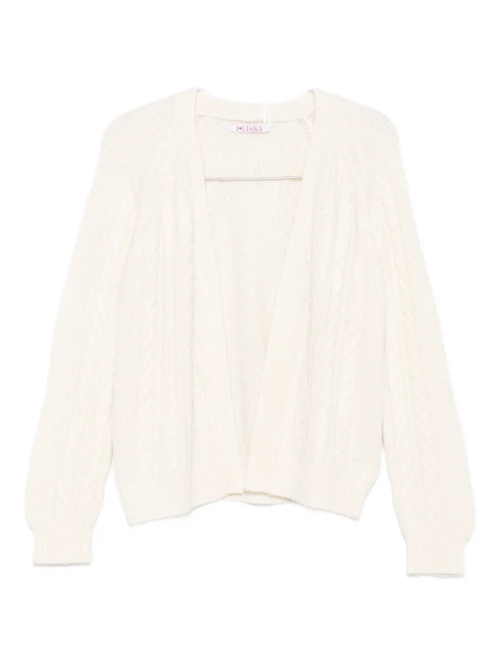 Liska Cardigan in maglia a trecce - Toni neutri