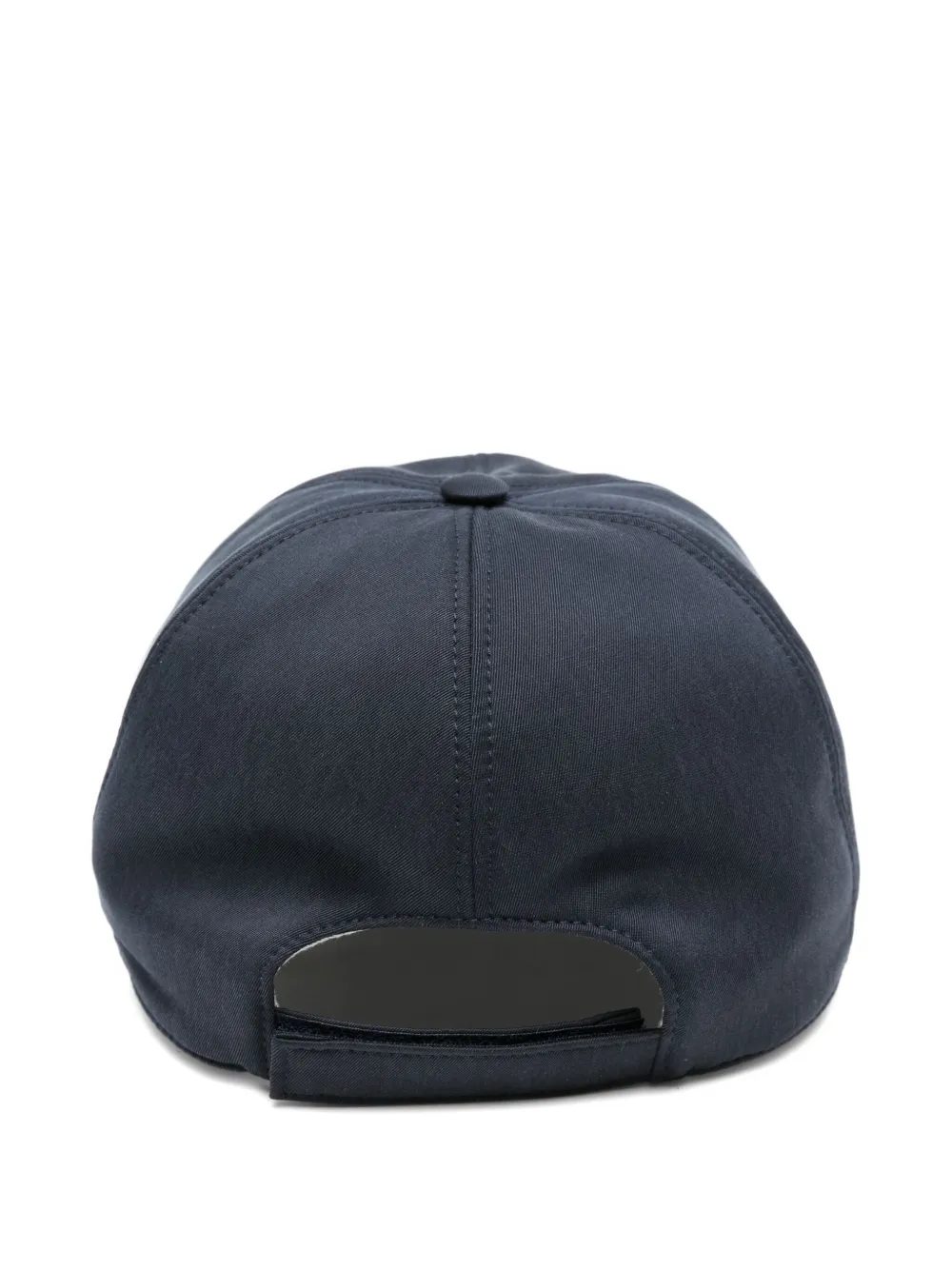 Eleventy touch-strap silk baseball cap - Blauw