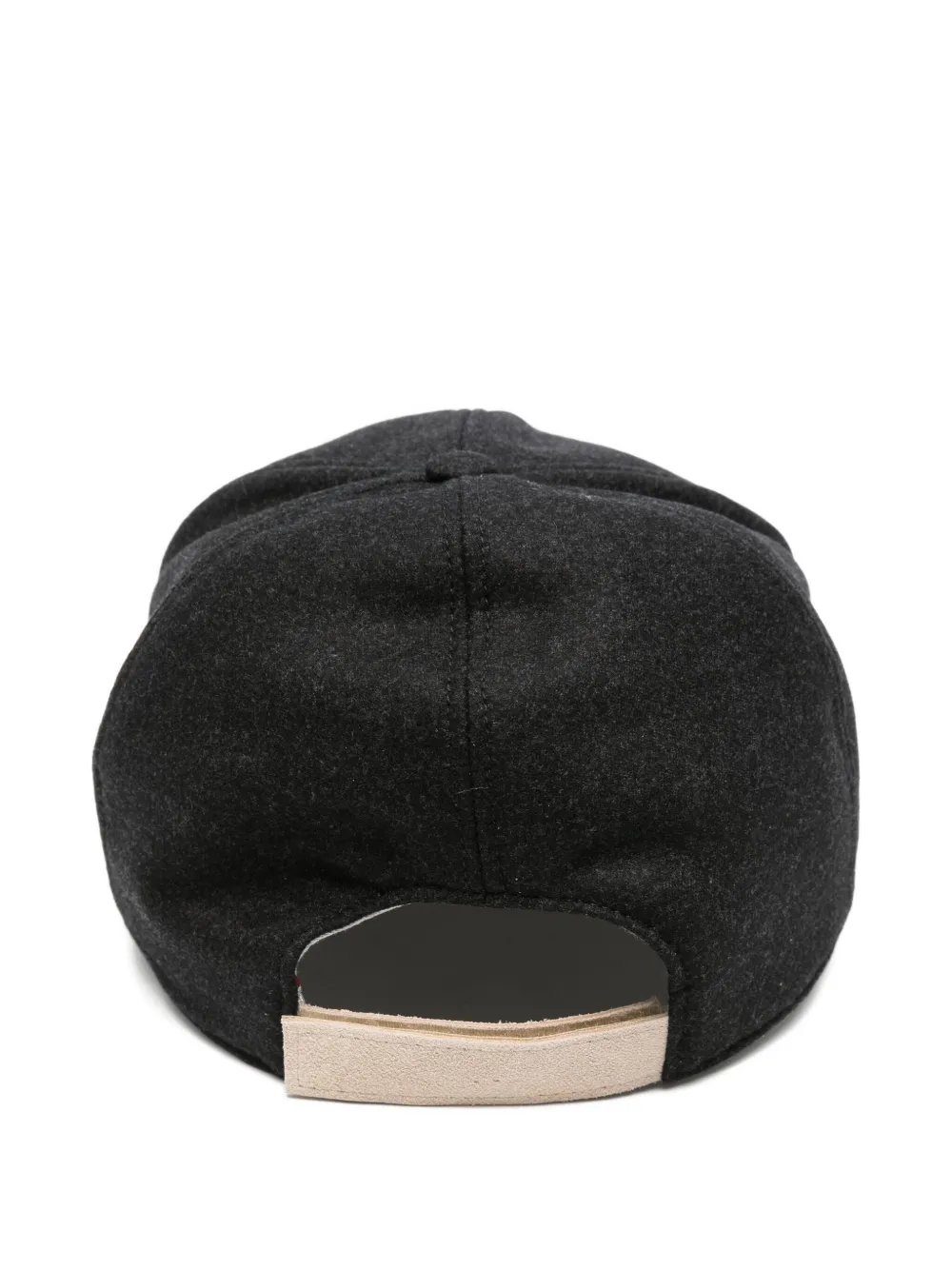 Eleventy curved-peak wool baseball cap - Zwart