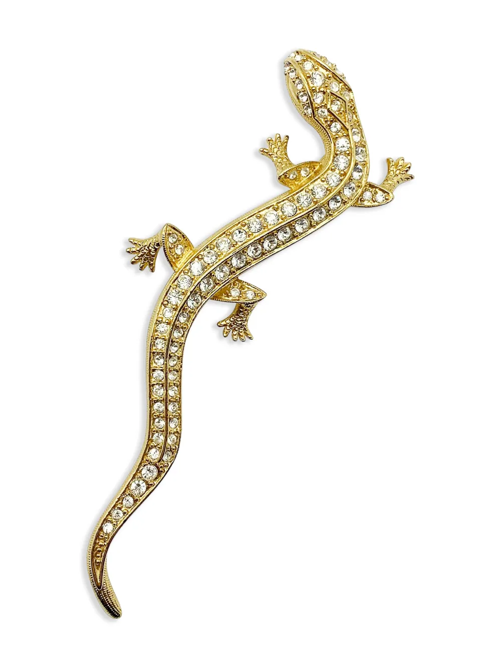 Jennifer Gibson Jewellery Spilla Lizard anni '80 - Oro