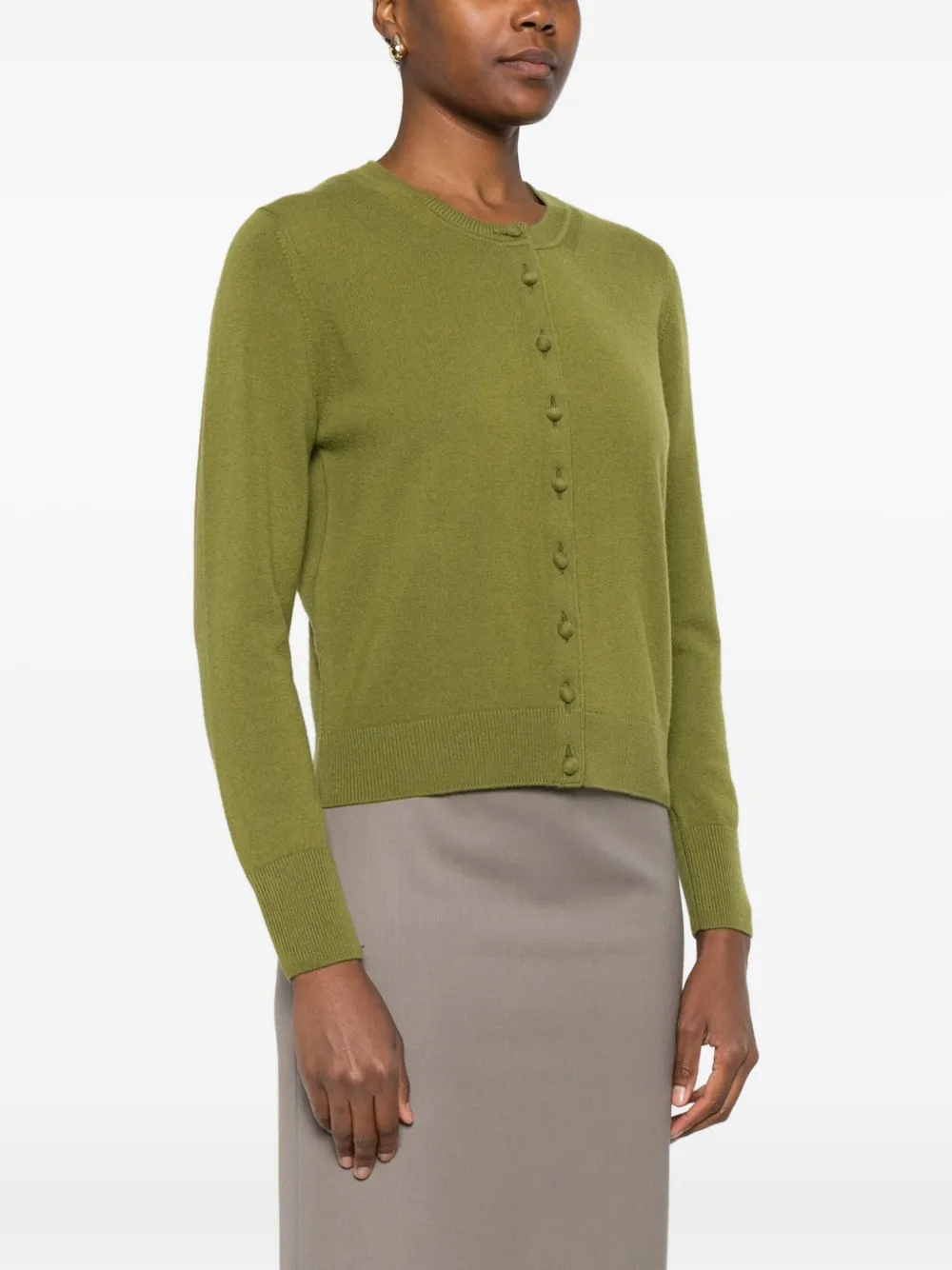 ALPHA STUDIO Vest met ronde hals Groen