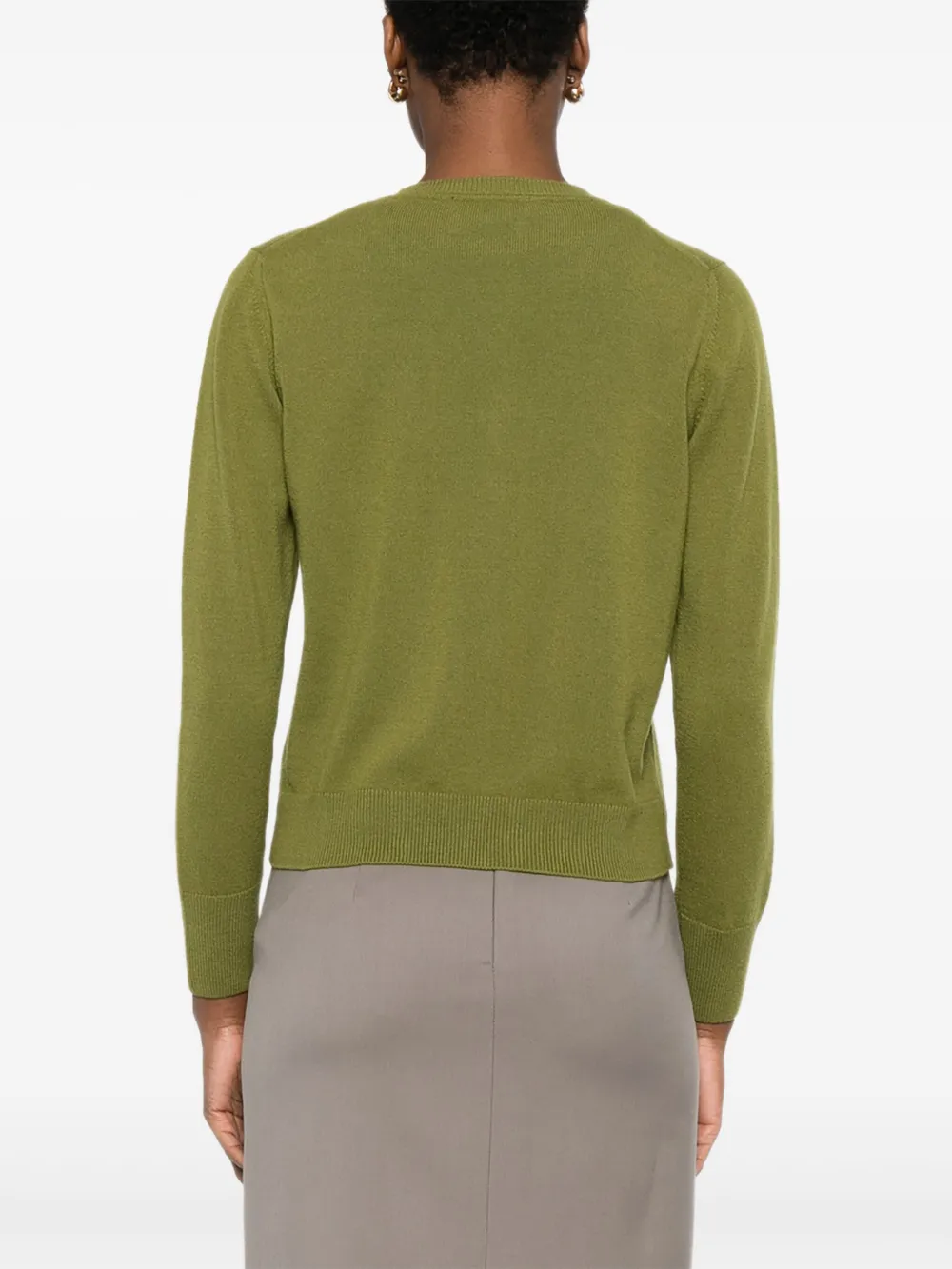 ALPHA STUDIO Vest met ronde hals Groen