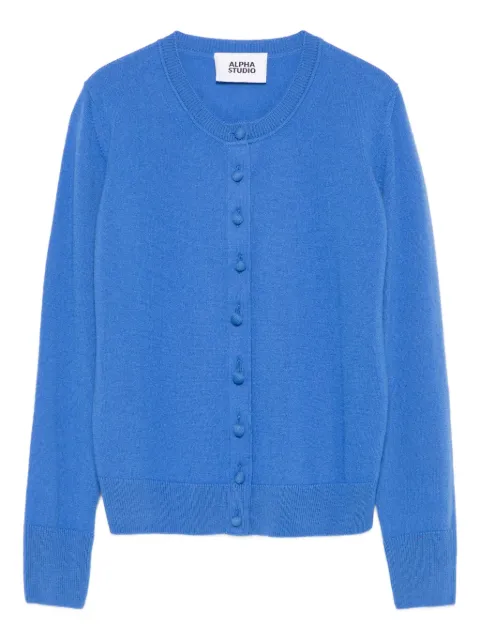 ALPHA STUDIO buttoned wool cardigan