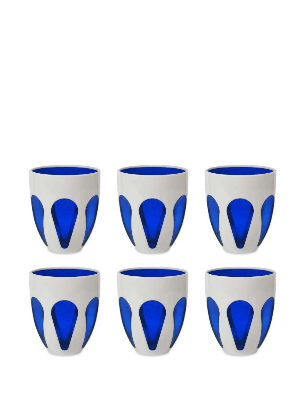 BACI MILANO バイカラーグラス セット - ホワイト BACI MILANO バイカラーグラス セット - ホワイト