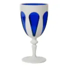 BACI MILANO bi-colour wine glasses (set of six) - Blue