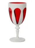 BACI MILANO bi-colour wine glasses (set of six) - Red