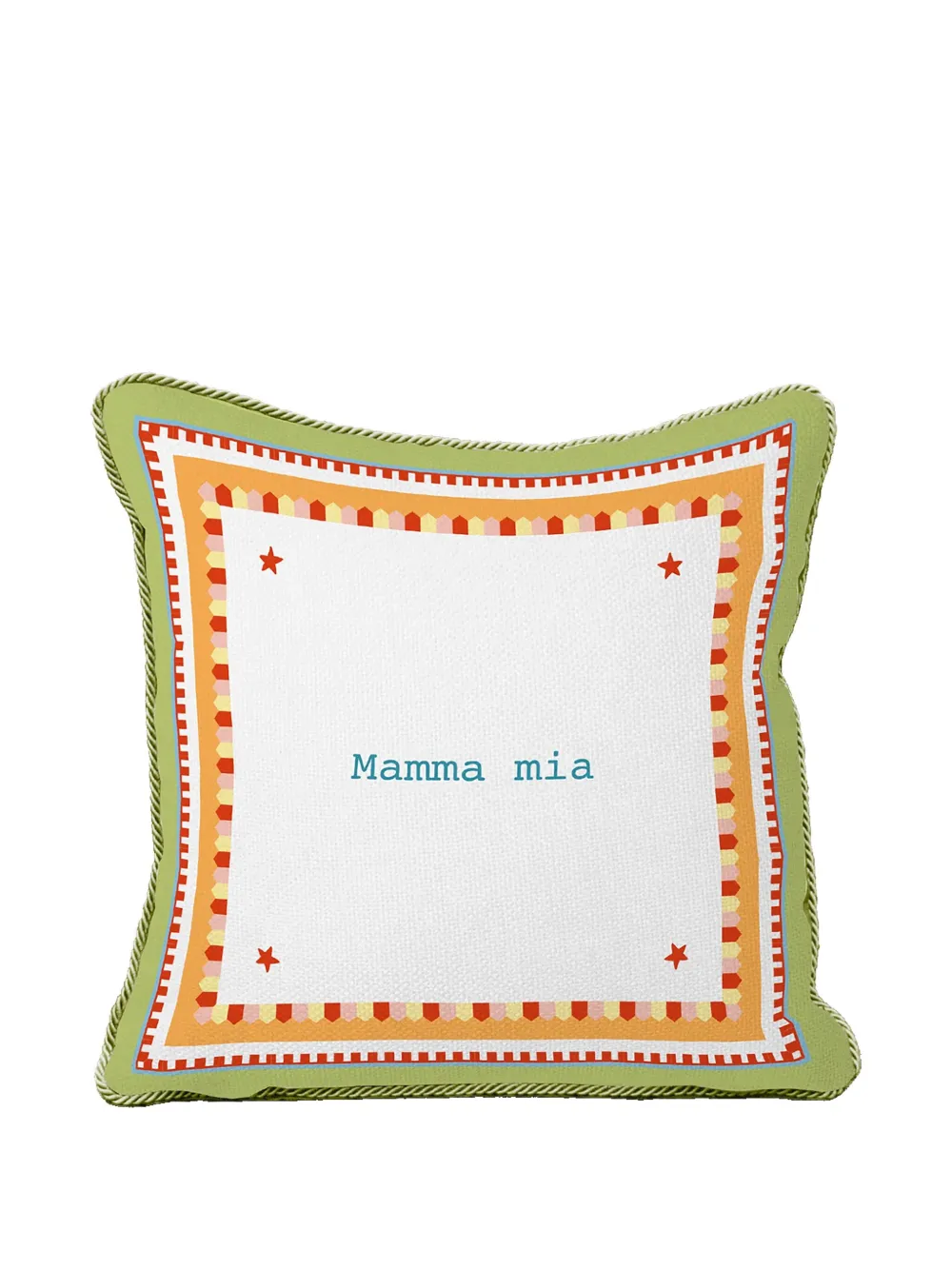 BACI MILANO Mamma Mia embroidered-print cushion (60cm x 60cm) | Cushions | Image 2