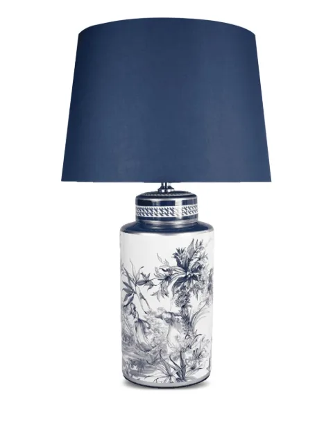 BACI MILANO Versailles floral cylindrical lamp (39cm x 74cm)