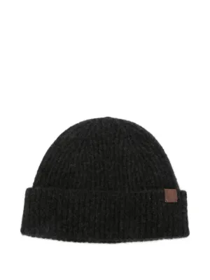 Marni Ribbed Trim Beanie | Black | FARFETCH RO