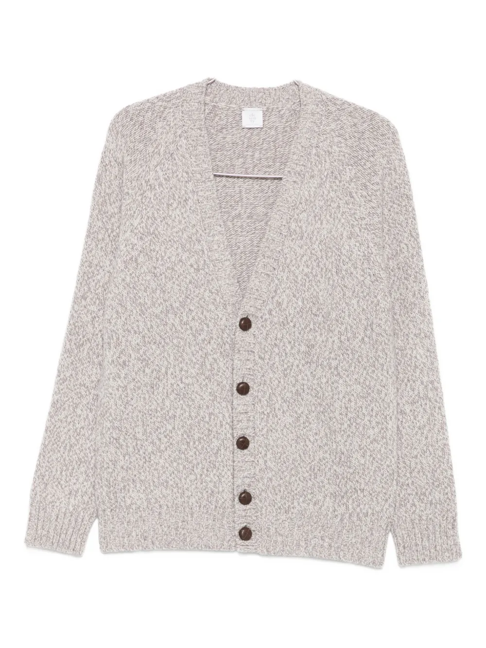 Eleventy Button-front Cardigan In Gray