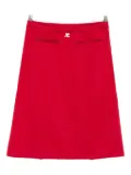 Courrèges zip-pocket skirt - Red