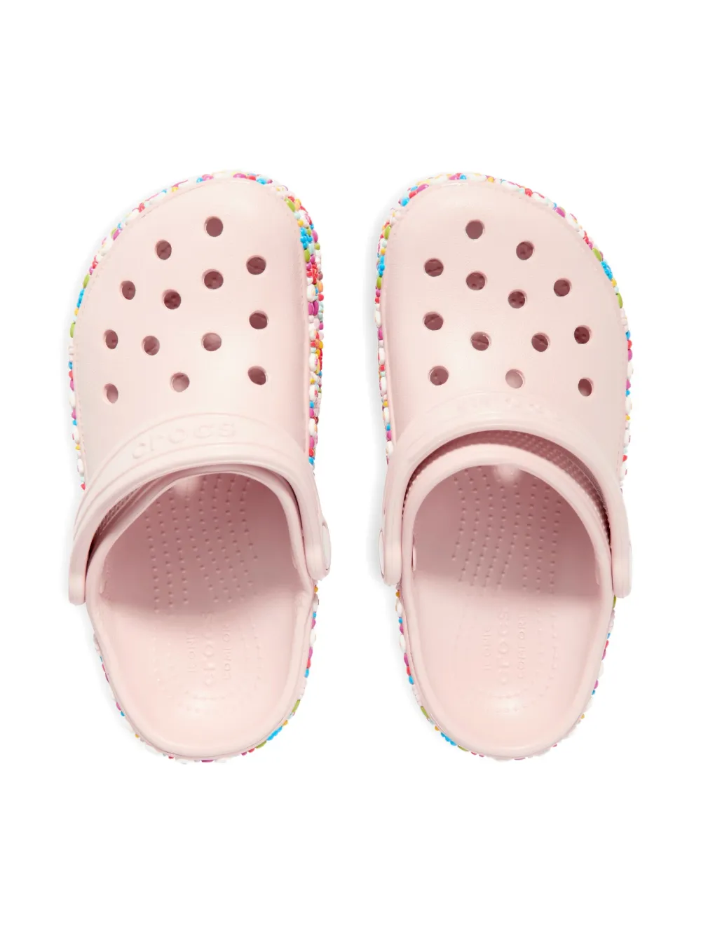 Crocs Kids Sandalen met kralen en bloemen Roze