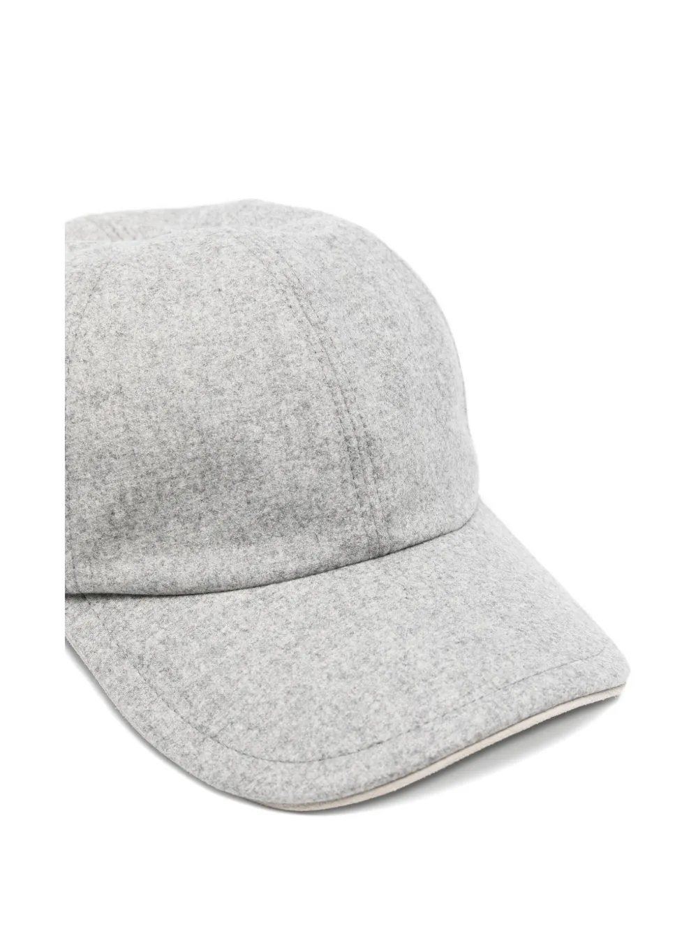 Eleventy Curved-peak Wool Baseball Cap In Gray